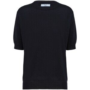 Prada Triangle-Logo Cashmere Knitted Top - NWT